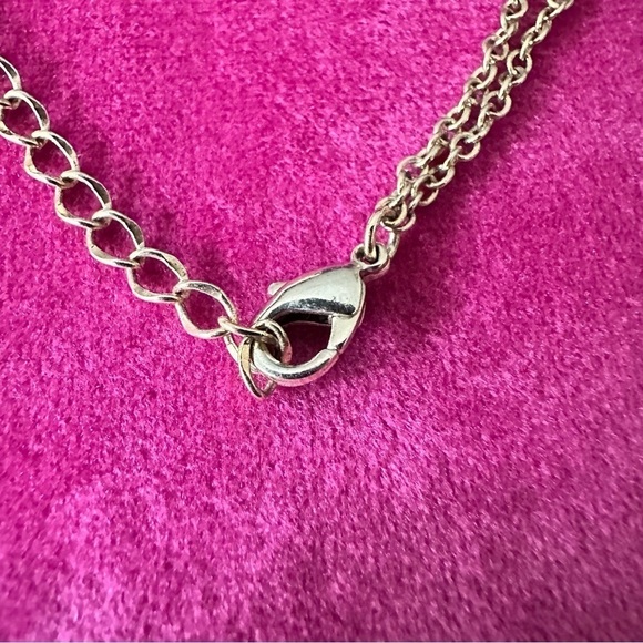 Necklace Choker Bead Opalite Glass Calcite Rock Acrylic on Gold Tone Chain 0623 - Picture 7 of 9